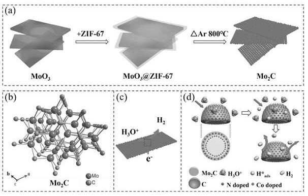 1D或2D多孔Mo2C納米結構的合成與產氫應用